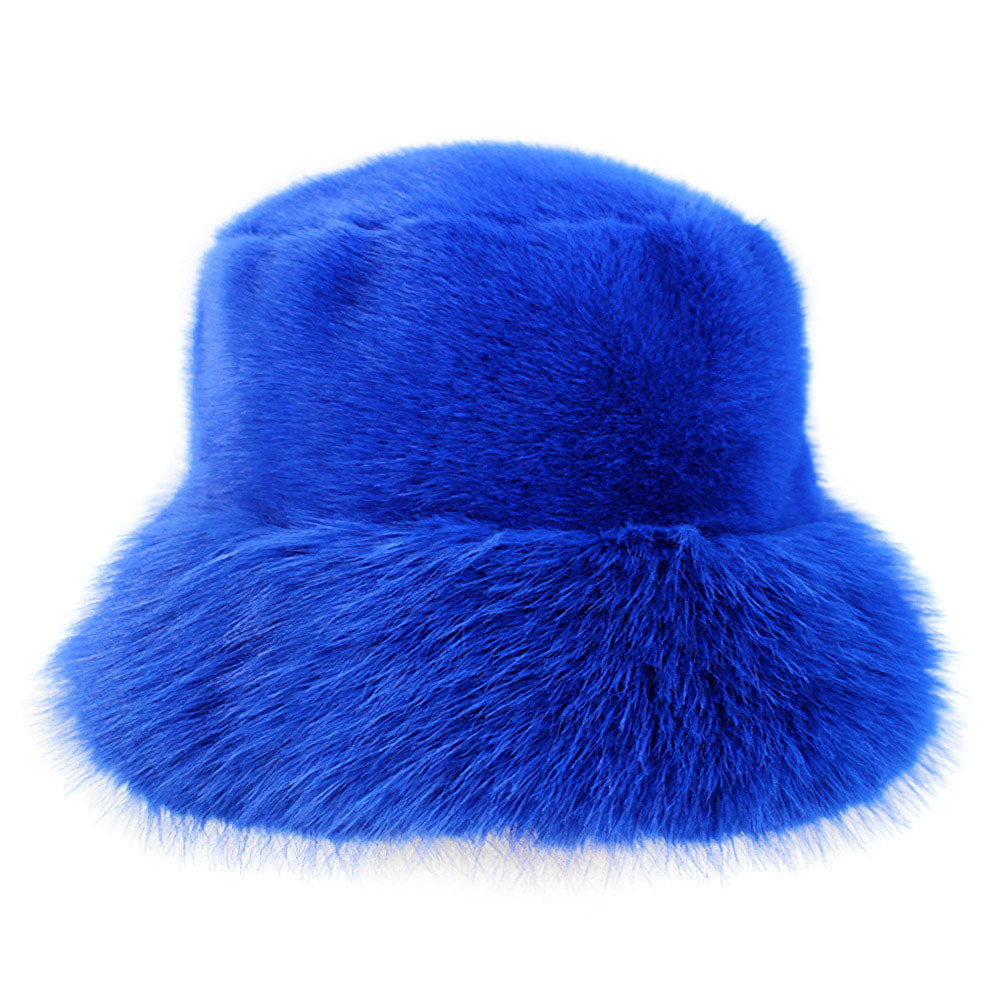 iLLASPARKZ Faux Fur Russian Style Plush Bucket Hat