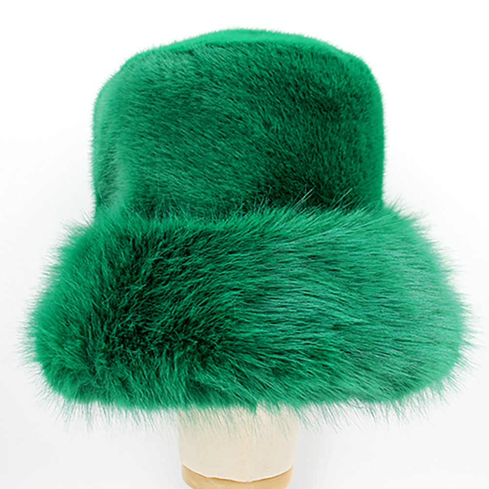 iLLASPARKZ Faux Fur Russian Style Plush Bucket Hat