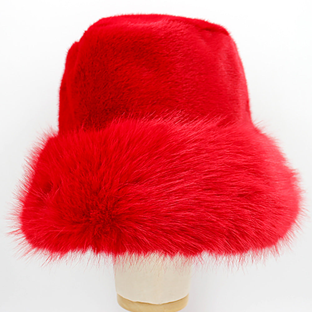 iLLASPARKZ Faux Fur Russian Style Plush Bucket Hat