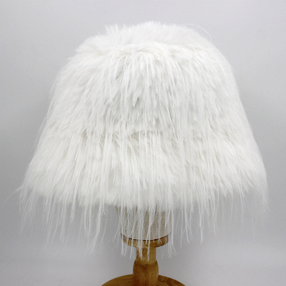 iLLASPARKZ Faux Fur Feather Bucket Hat