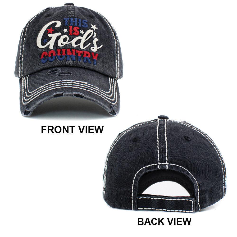 iLLASPARKZ THIS IS GODS COUNTRY Baseball Cap