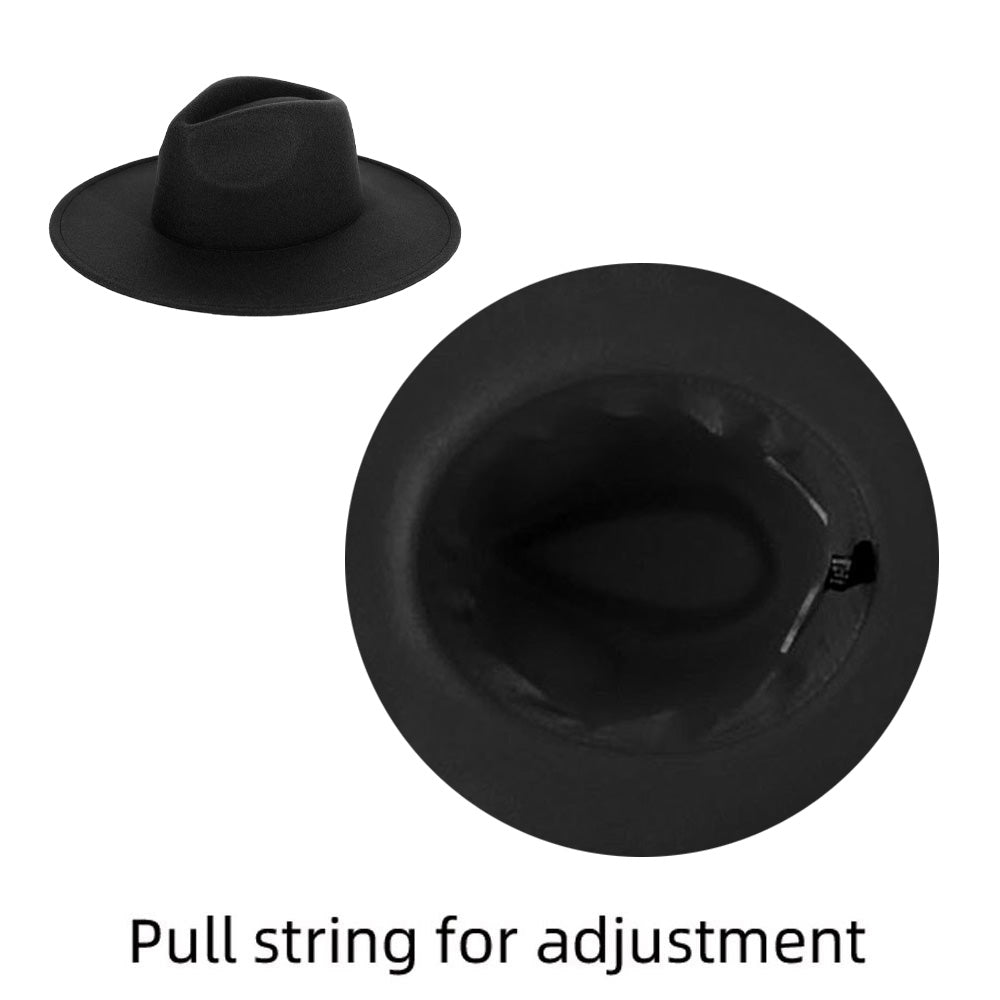 iLLASPARKZ Pearl Embellished Band Pointed Color Block Fedora Hat