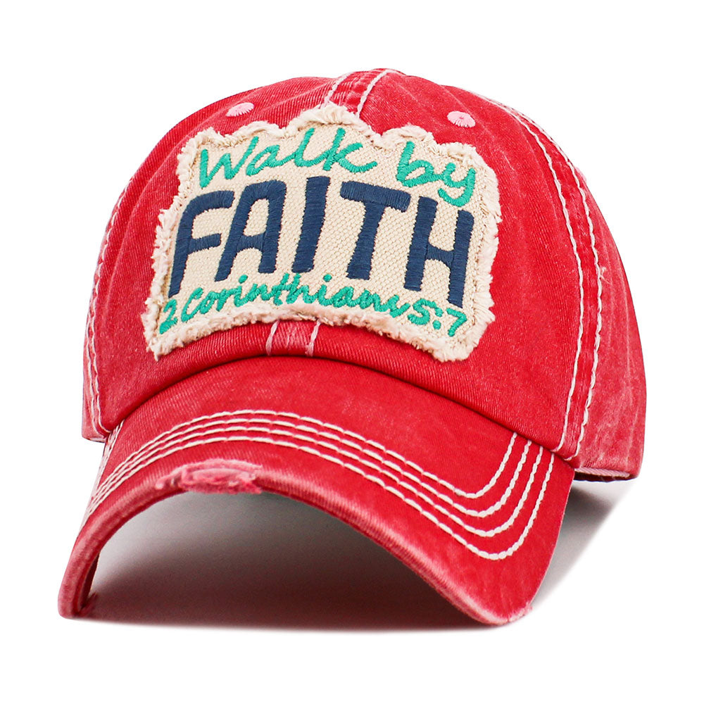 iLLASPARKZ WALK BY FAITH Vintage Baseball Cap