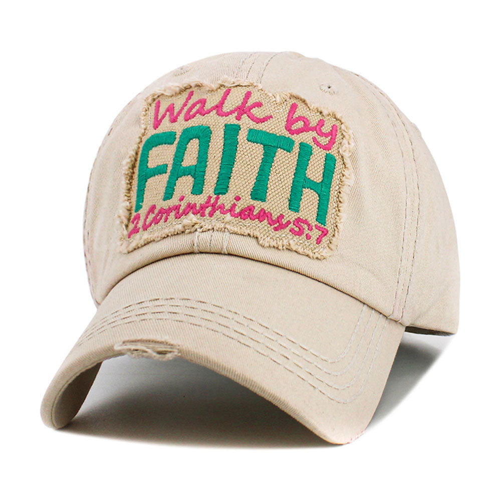 iLLASPARKZ WALK BY FAITH Vintage Baseball Cap