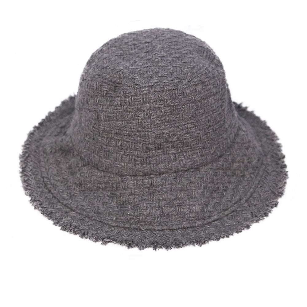 iLLASPARKZ Frayed Edge Woven Bucket Hat