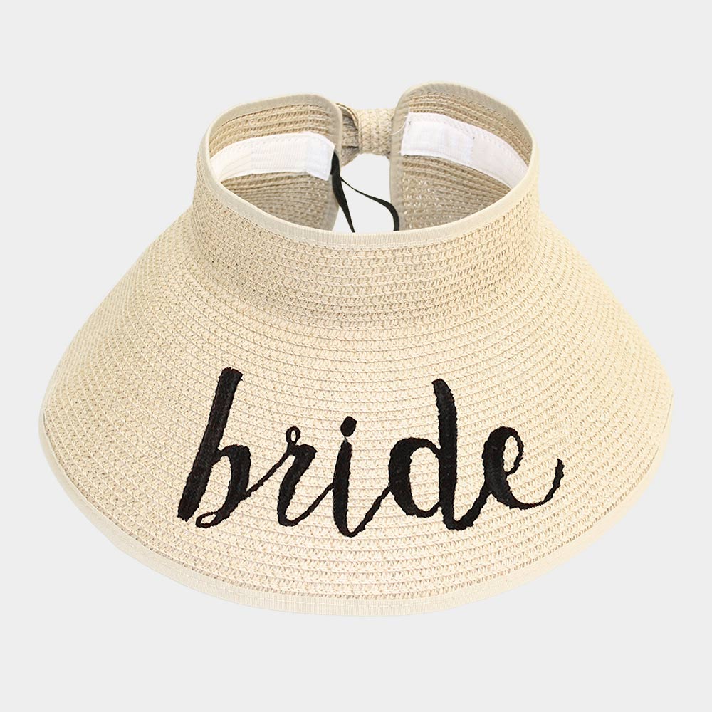 iLLASPARKZ bride Message Roll Up Foldable Visor Sun Hat