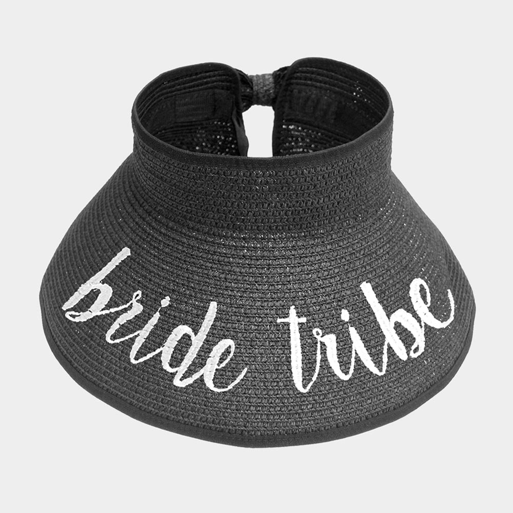 iLLASPARKZ bride tribe Message Roll Up Foldable Visor Sun Hat