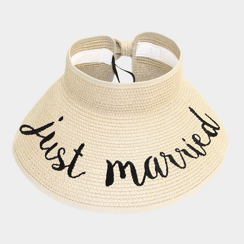 iLLASPARKZ just married Message Roll Up Foldable Visor Sun Hat