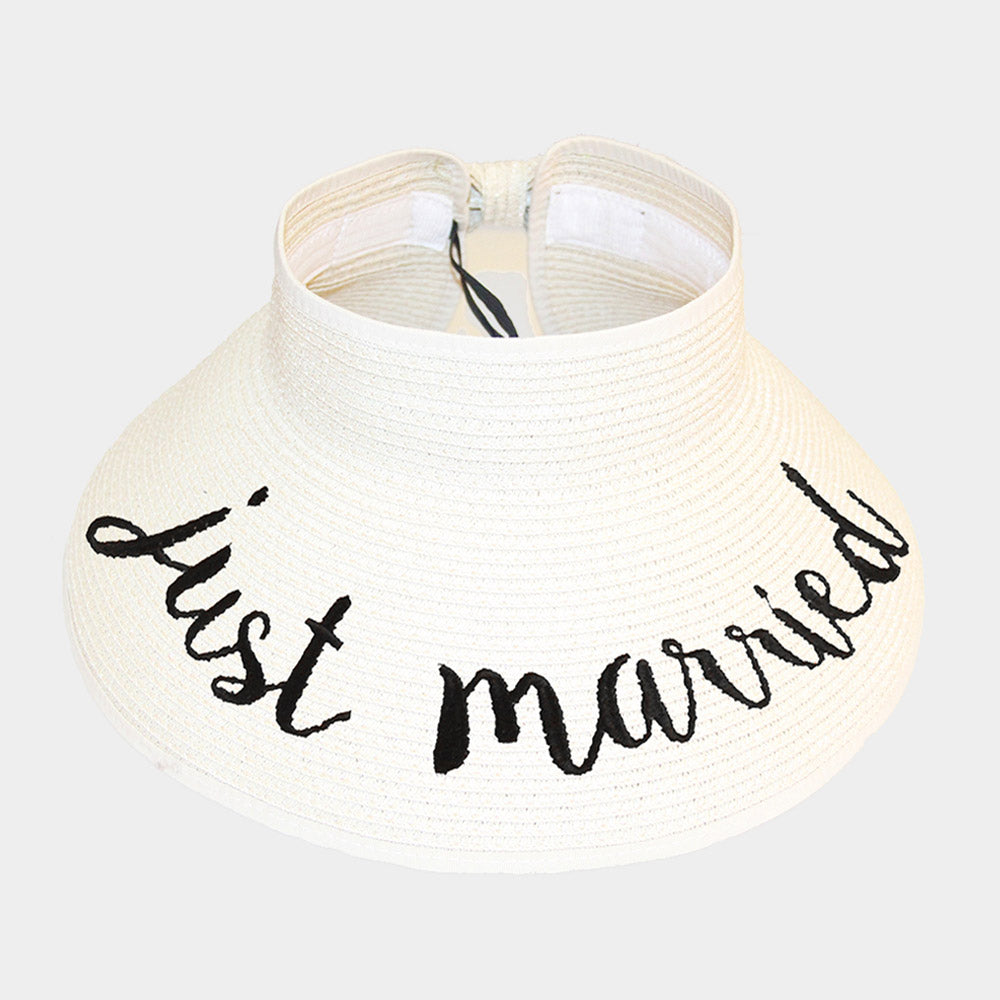 iLLASPARKZ just married Message Roll Up Foldable Visor Sun Hat