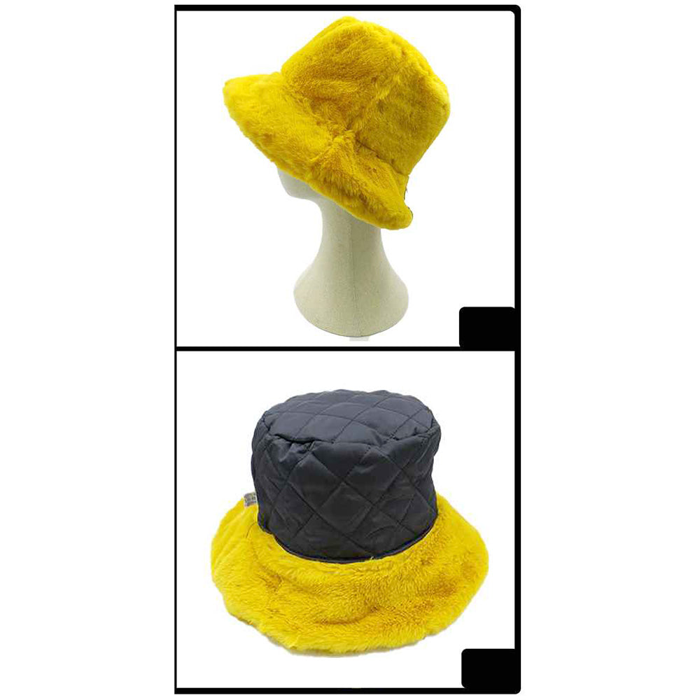 iLLASPARKZ Soft Faux Fur Bucket Hat