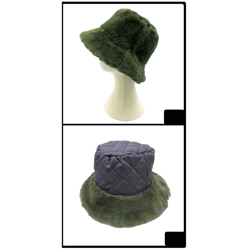 iLLASPARKZ Soft Faux Fur Bucket Hat
