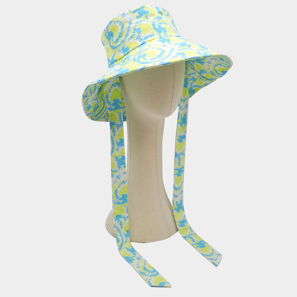 iLLASPARKZ Watercolored Chin Tie Bucket Hat