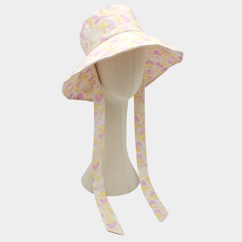 iLLASPARKZ Watercolored Chin Tie Bucket Hat