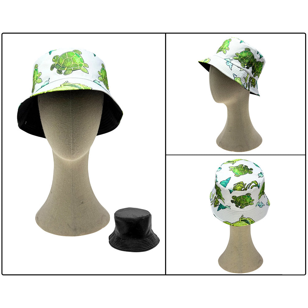 iLLASPARKZ Reversible Sea Turtle Print Bucket Hat