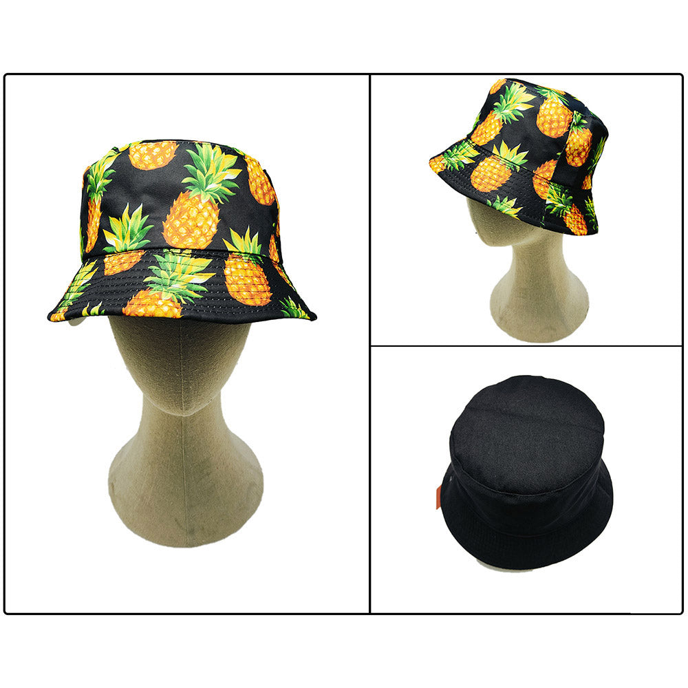 iLLASPARKZ Reversible Pineapple Print Bucket Hat