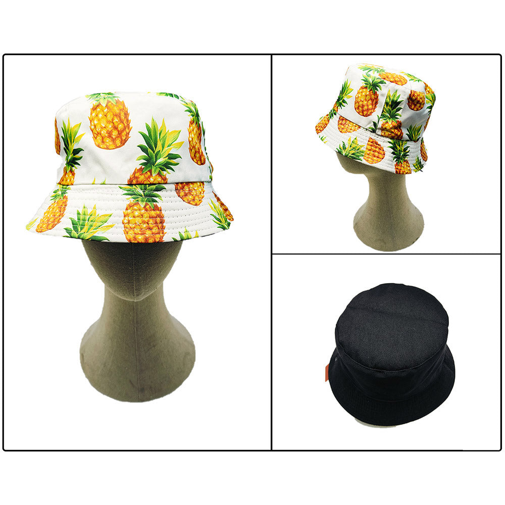 iLLASPARKZ Reversible Pineapple Print Bucket Hat