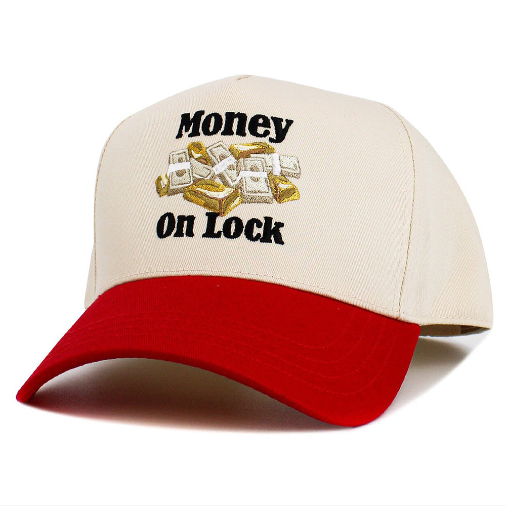 iLLASPARKZ MONEY ON LOCK Message Embroidered Baseball Cap