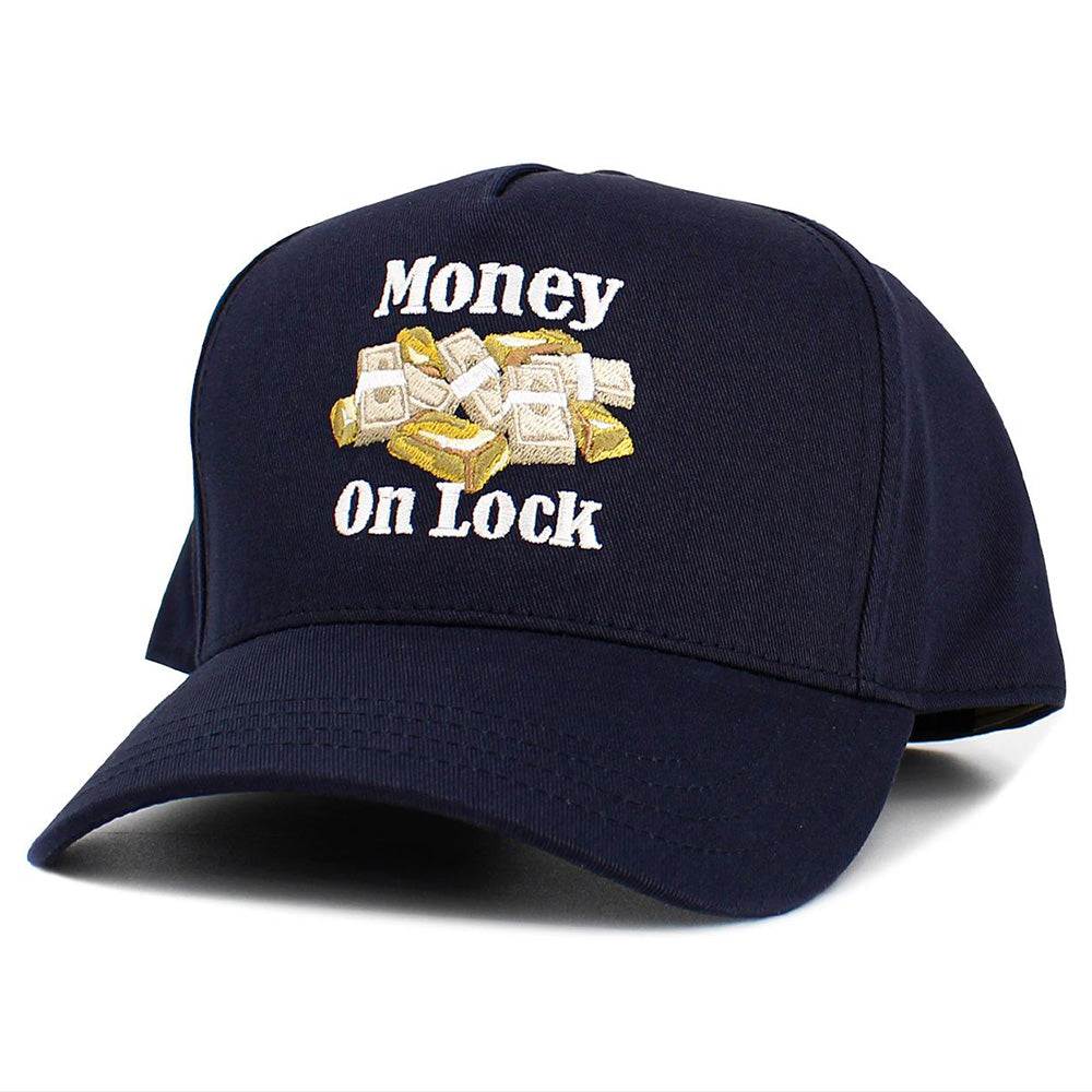 iLLASPARKZ MONEY ON LOCK Message Embroidered Baseball Cap