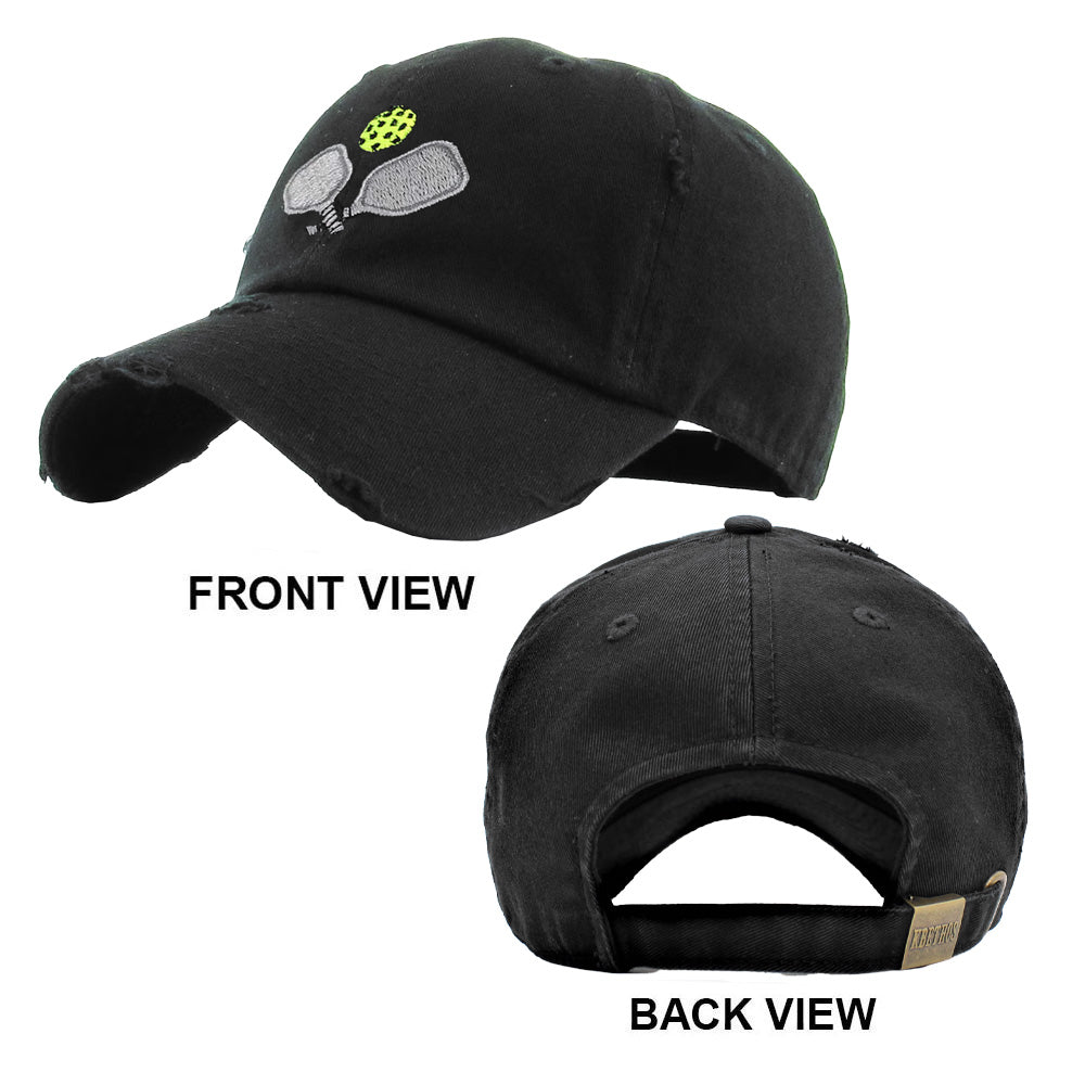 iLLASPARKZ Pickleball Paddle Ball Vintage Baseball Cap