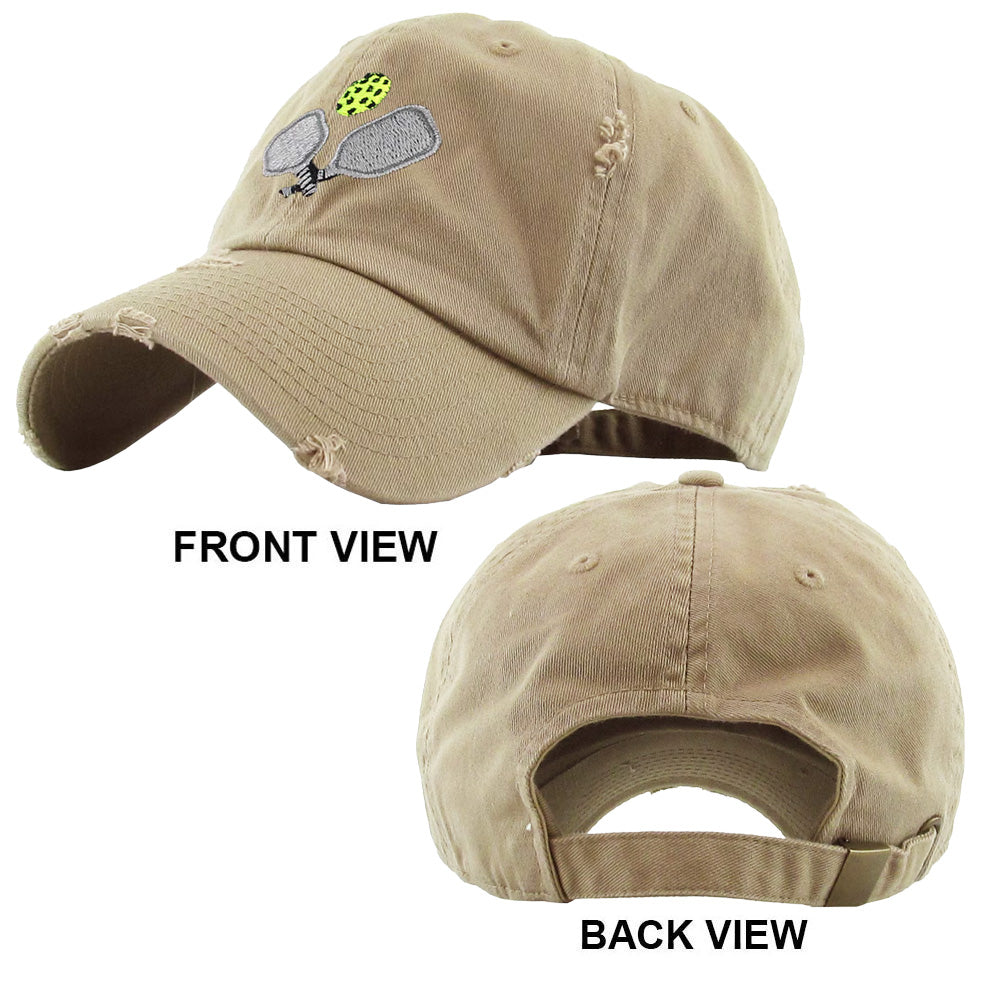 iLLASPARKZ Pickleball Paddle Ball Vintage Baseball Cap
