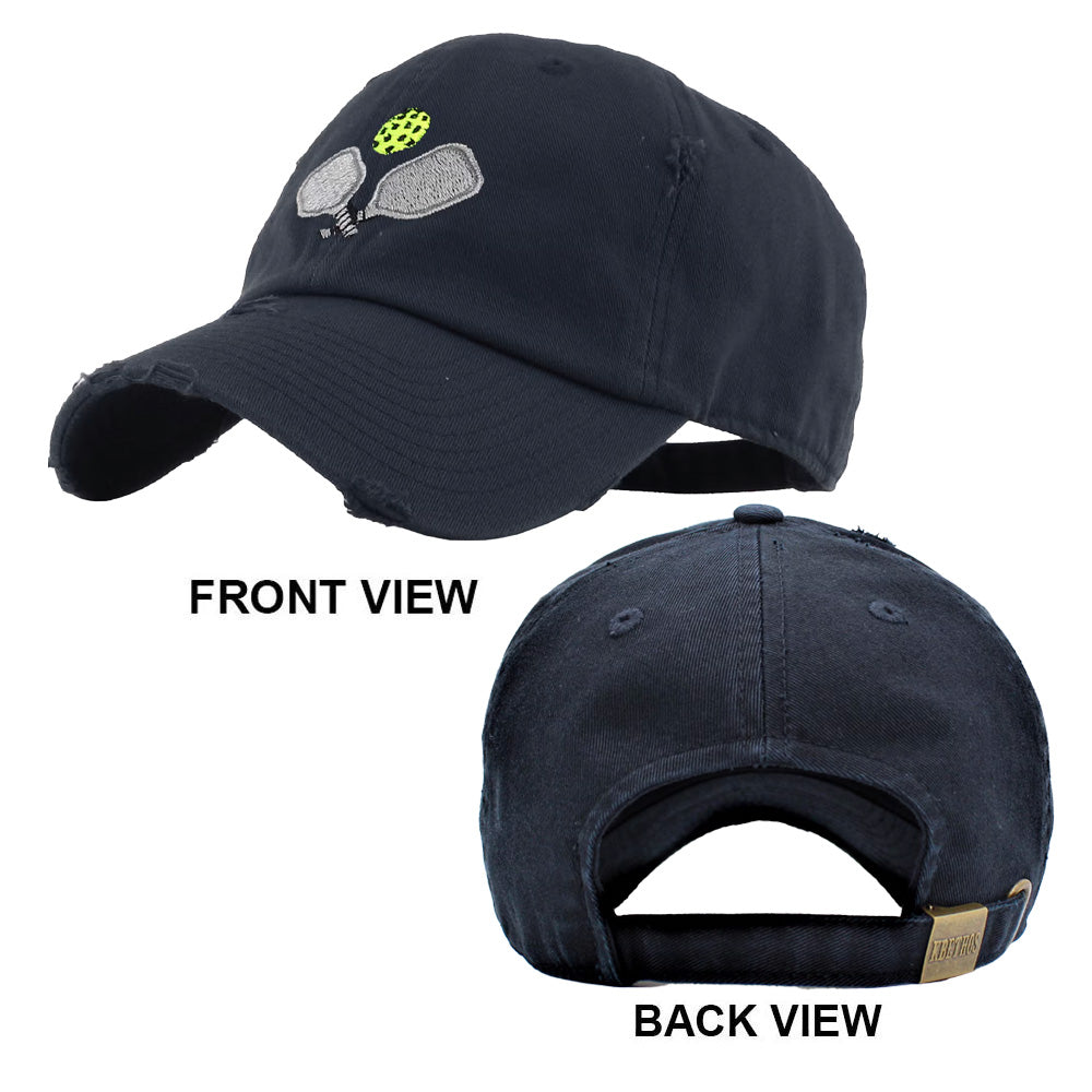 iLLASPARKZ Pickleball Paddle Ball Vintage Baseball Cap