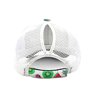 iLLASPARKZ Pineapple Watermelon Kiwi Pattern Mesh Back Baseball Cap