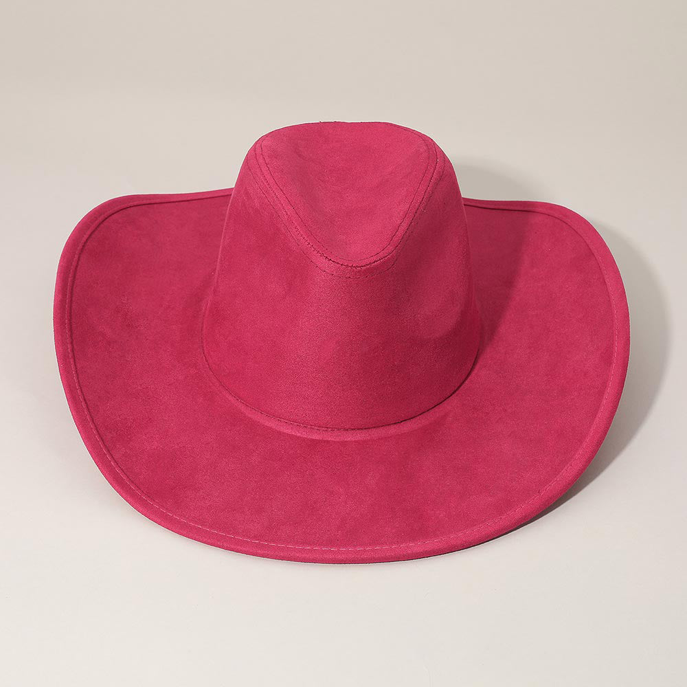 iLLASPARKZ Faux Suede Bling Studded Inside Cowboy Hat