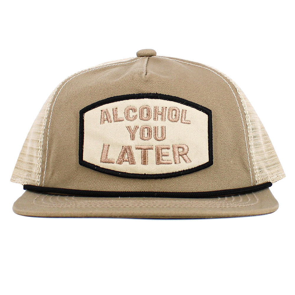 iLLASPARKZ ALCOHOL YOU LATER Message Patch Mesh Back Trucker Hat