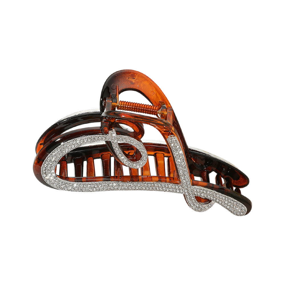 iLLASPARKZ Stone Paved Heart Frame Hair Claw Clip