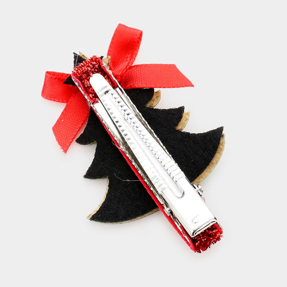 iLLASPARKZ 2PCS - Bling Christmas Tree Snap Alligator Hair Clips
