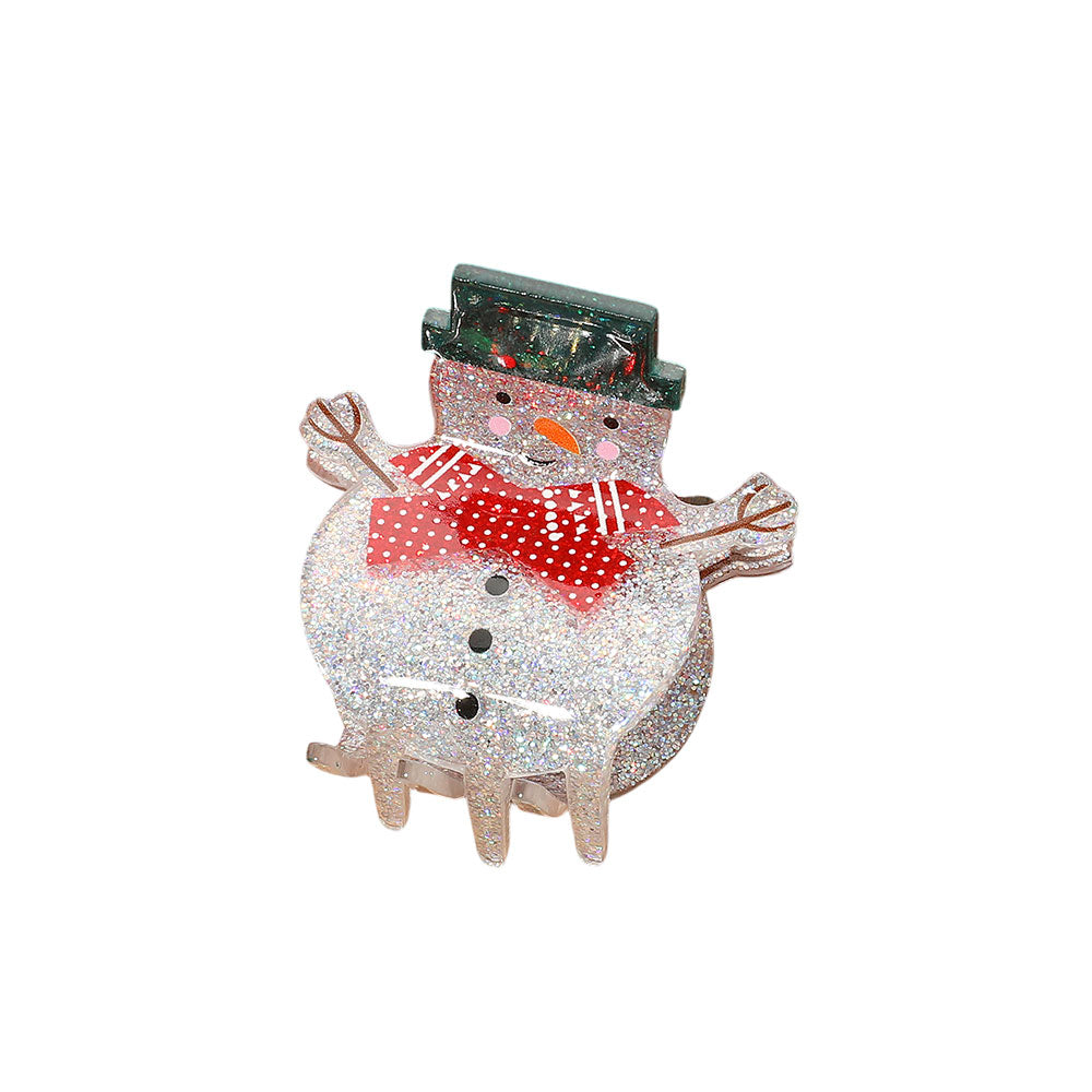 iLLASPARKZ Snowman Hair Claw Clip