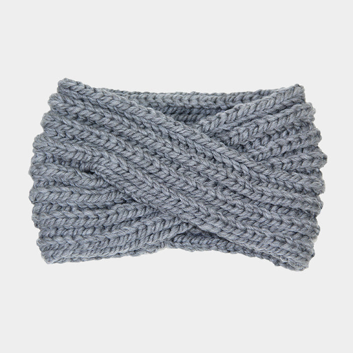iLLASPARKZ Solid Twisted Soft Knit Earmuff Headband