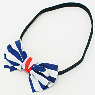 iLLASPARKZ Viscose Striped Bow Headband