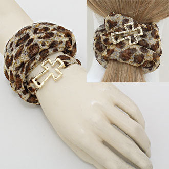 iLLASPARKZ Versatile Metallic Fabric Cross Stretch Headband