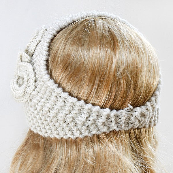 iLLASPARKZ Acrylic Flower Crochet Earmuff