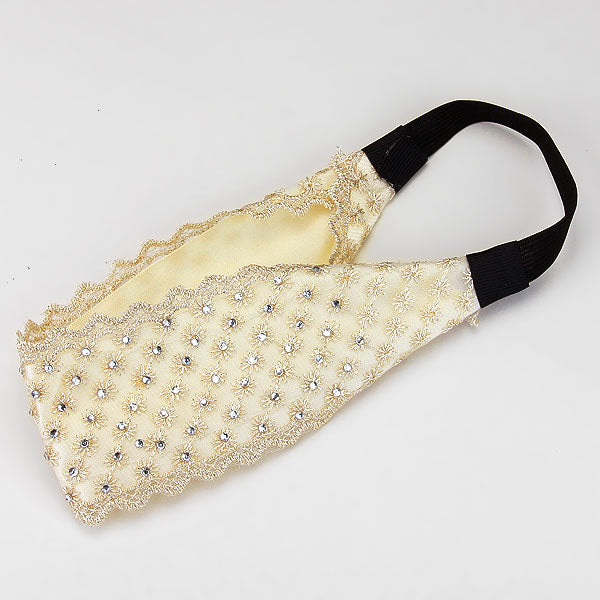 iLLASPARKZ Studded Lace Flower Stretch Headband