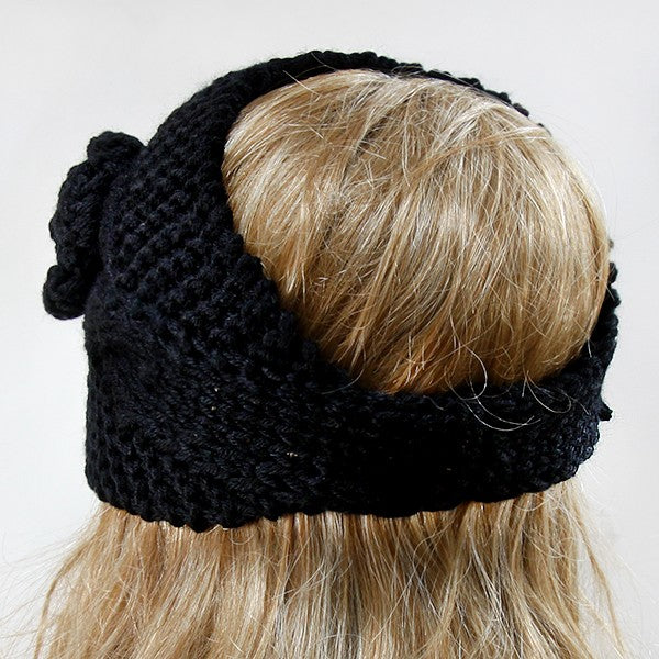 iLLASPARKZ Acrylic Flower Crochet Earmuff