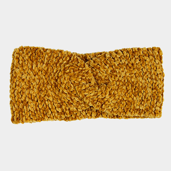 iLLASPARKZ Twisted Solid Knit Earmuff Headband