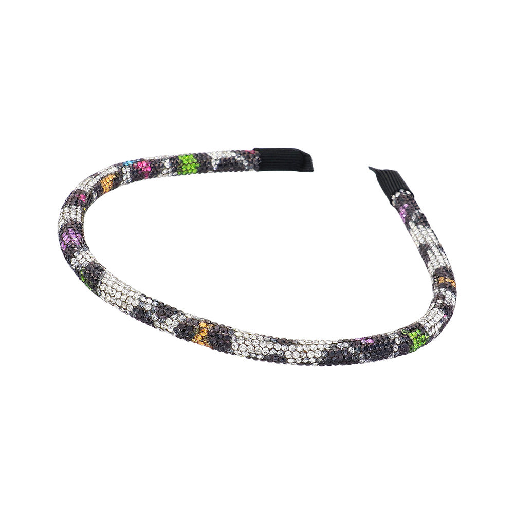 iLLASPARKZ Leopard Patterned Bling Stone Headband
