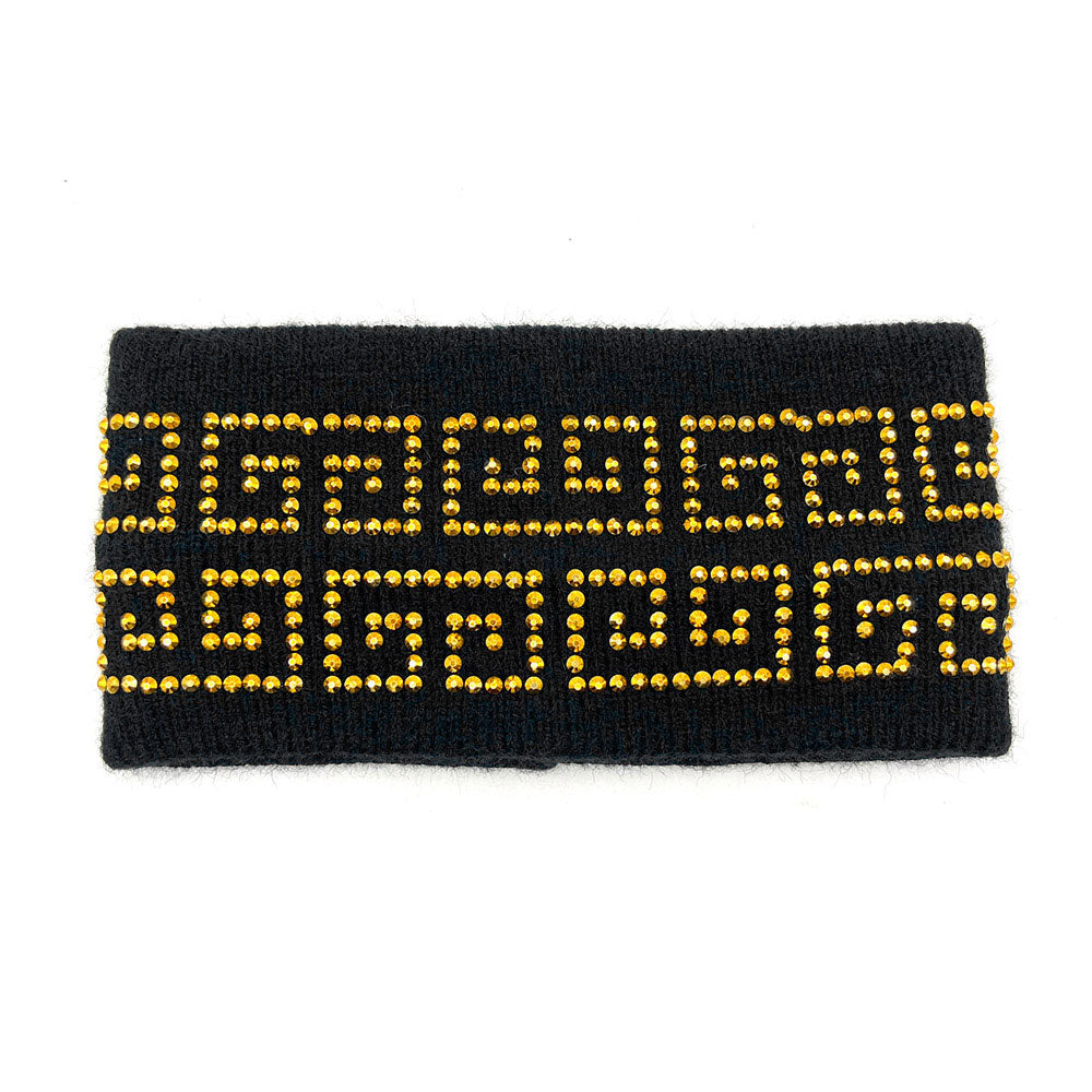 iLLASPARKZ Bling Greek Patterned Earmuff Headband
