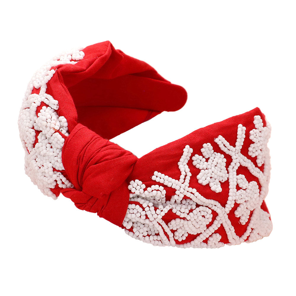 iLLASPARKZ Game Day Seed Beaded Paw Knot Burnout Headband