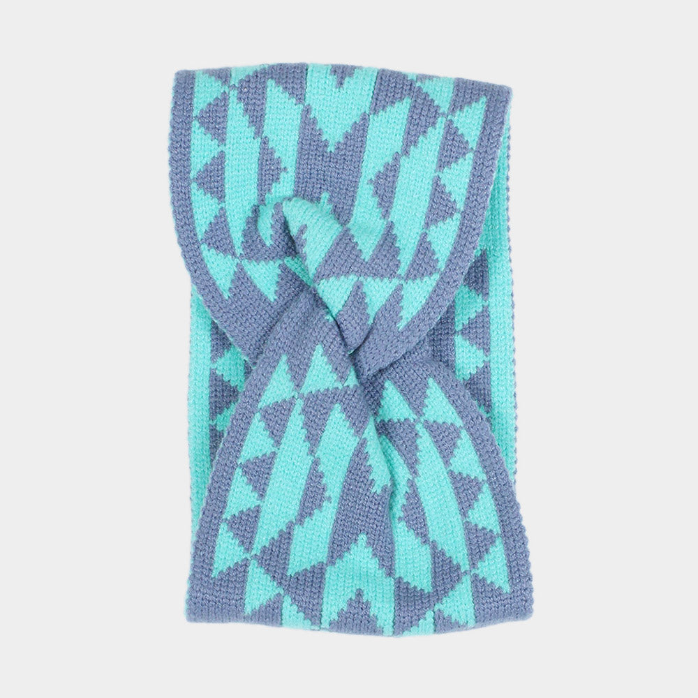 iLLASPARKZ Western Pattern Knit Headband