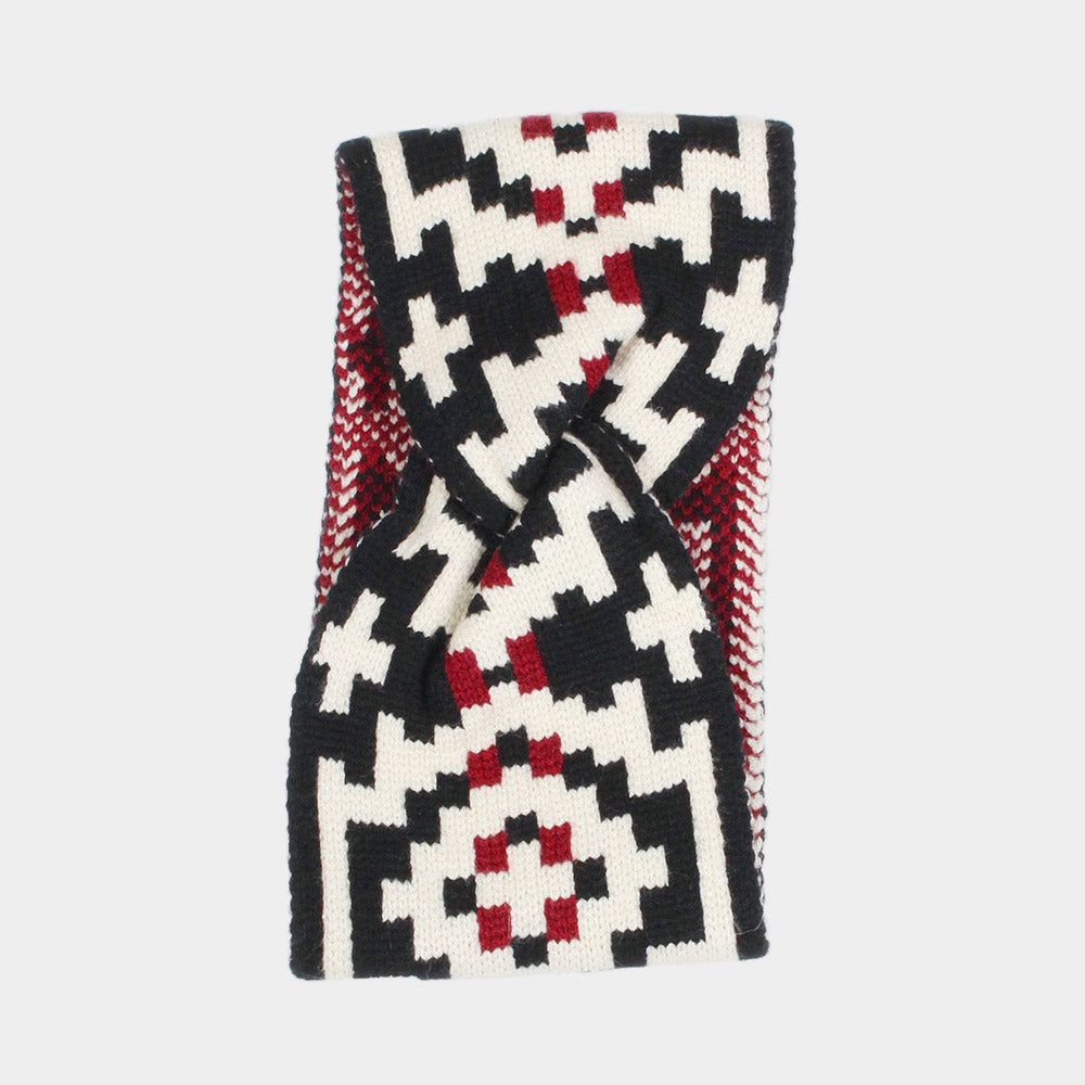 iLLASPARKZ Western Pattern Knit Headband