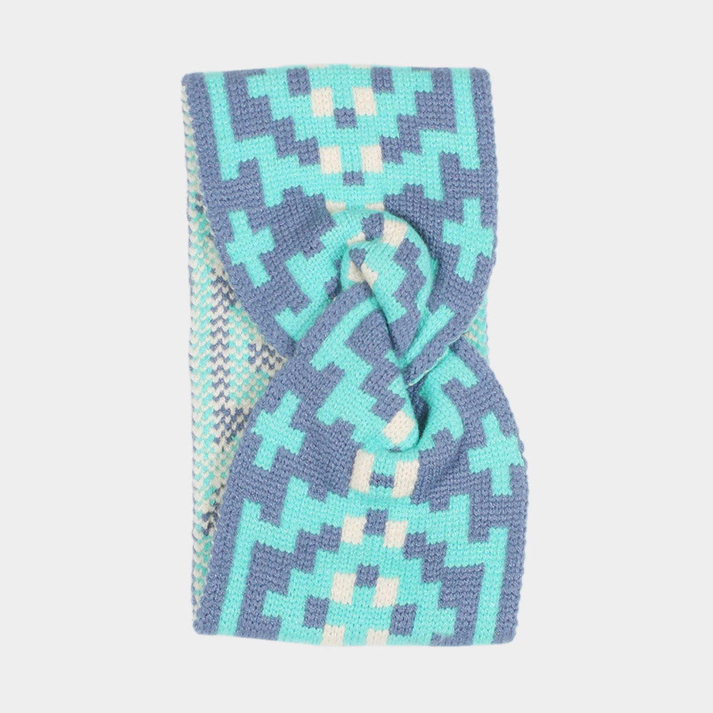 iLLASPARKZ Western Pattern Knit Headband
