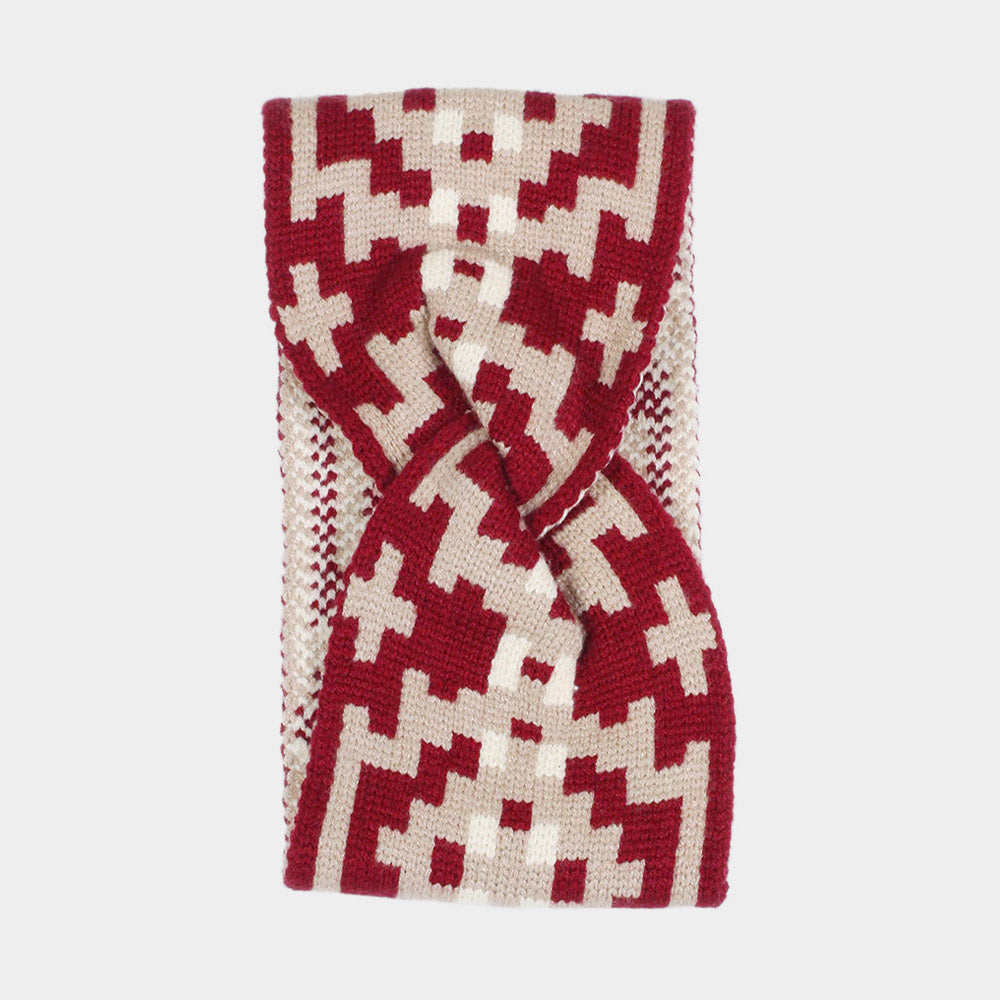 iLLASPARKZ Western Pattern Knit Headband