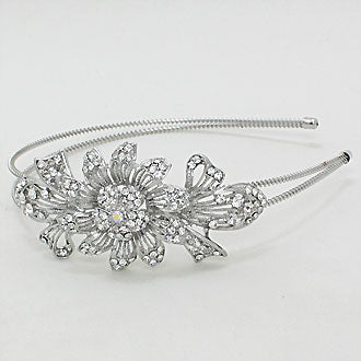 iLLASPARKZ Crystal Flower Double Swirl Headband