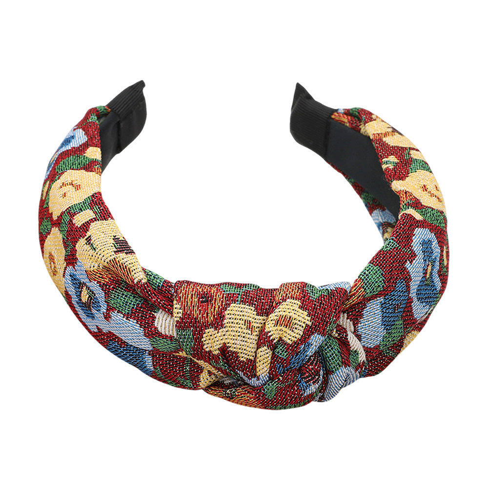 iLLASPARKZ Flower Pattern Printed Knot Headband