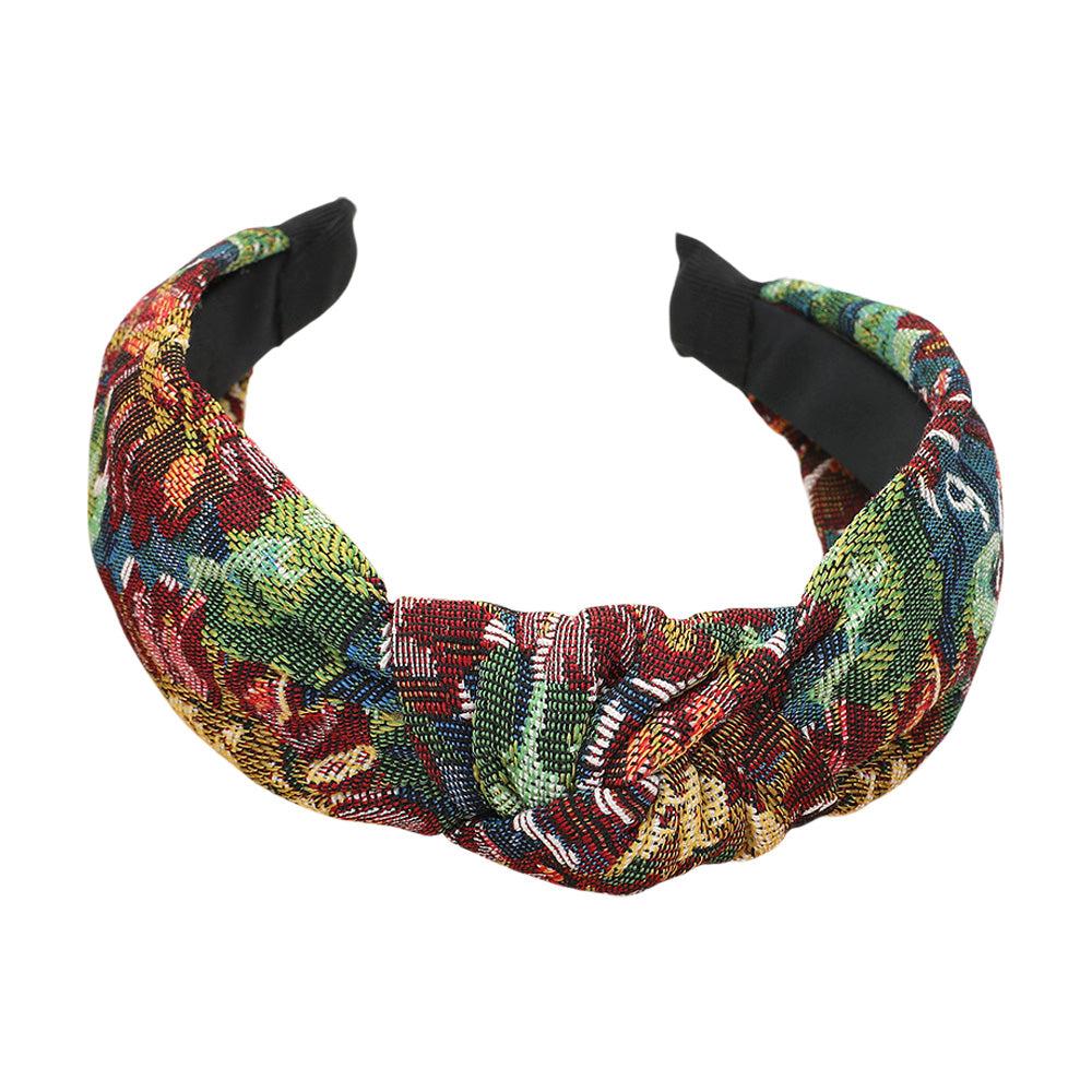 iLLASPARKZ Flower Pattern Printed Knot Headband