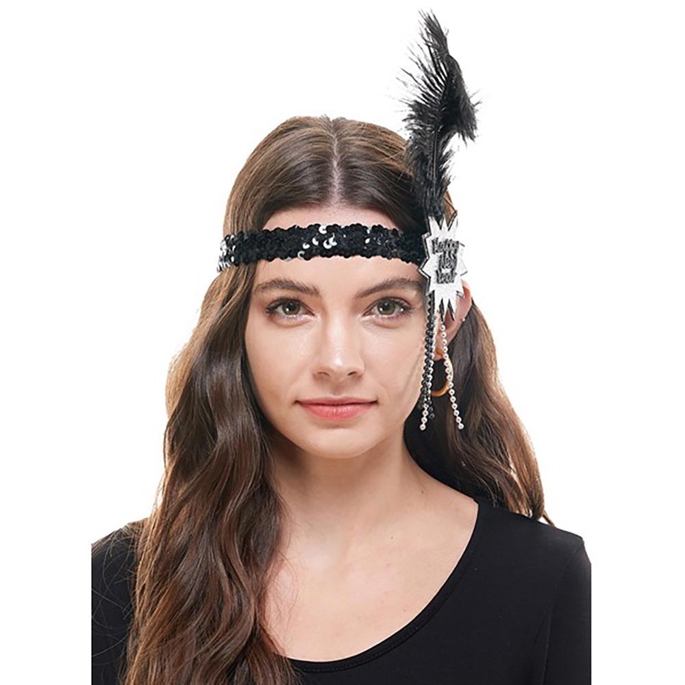 iLLASPARKZ Feather New Year Party Headband