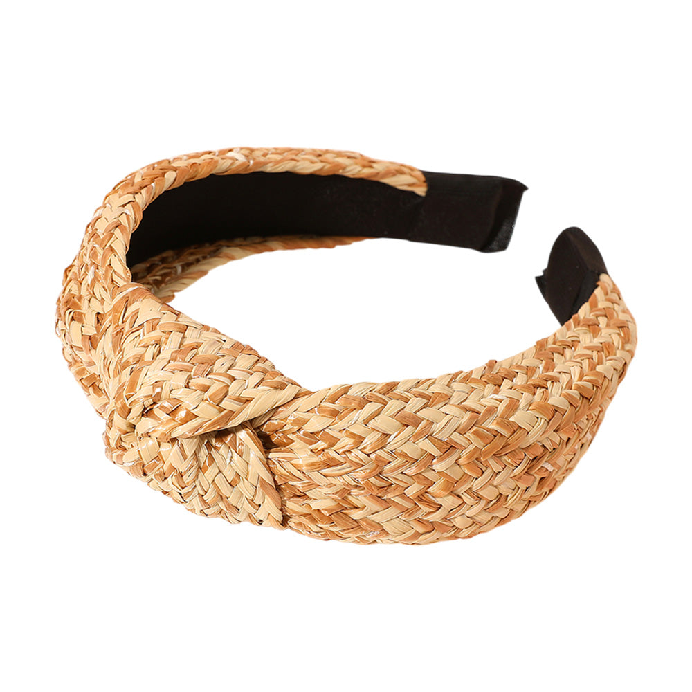 iLLASPARKZ Raffia Weave Knot Headband